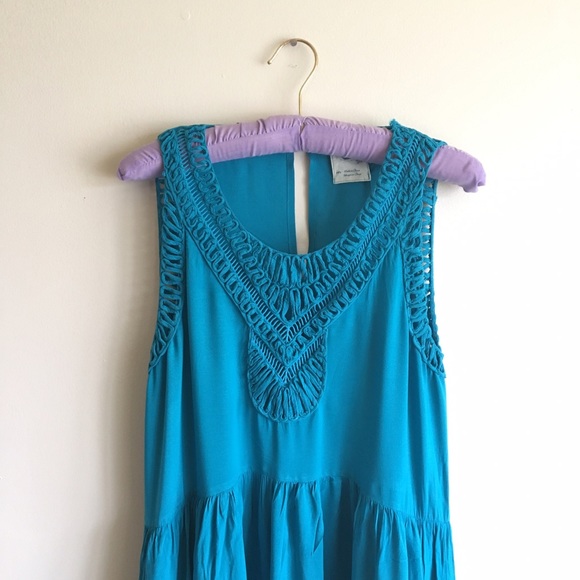 Anthropologie Mermaid Macrame Day Maxi Dress Sz M - Picture 6 of 8